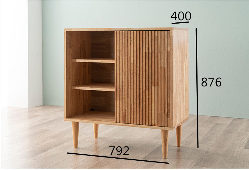 Buffet LOLA NEW YORK HILTON de style scandinave et nordique, tout en bois massif 