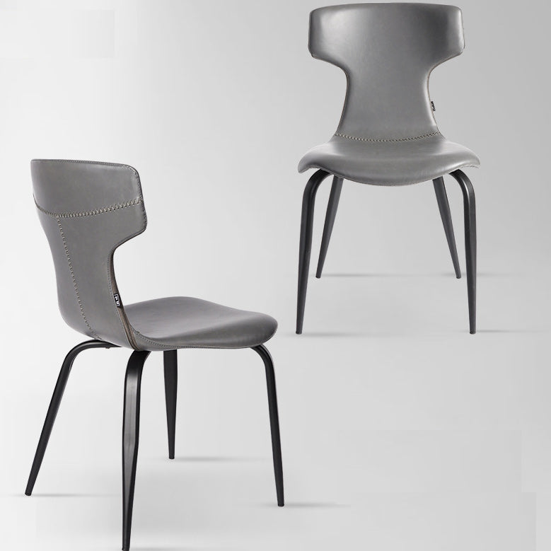 Chaise de salle à manger en similicuir Carvelho (lot de 2) 