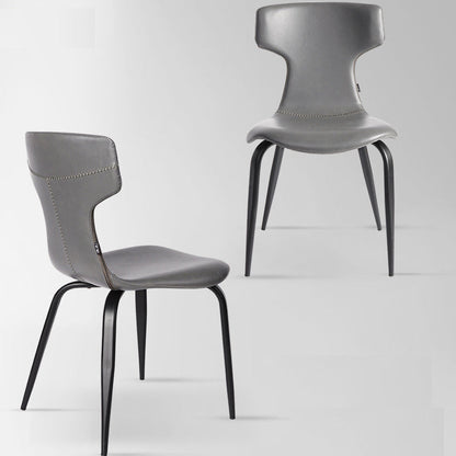 Chaise de salle à manger en similicuir Carvelho (lot de 2) 