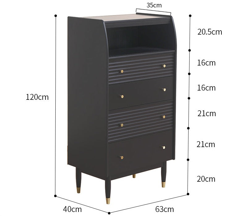 ISABELLE TOKYO Coiffeuse nordique avec miroir et style scandinave japonais (couleur noyer, noir, gris, blanc)