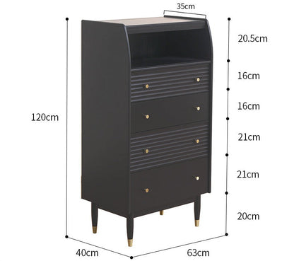 ISABELLE TOKYO Coiffeuse nordique avec miroir et style scandinave japonais (couleur noyer, noir, gris, blanc)