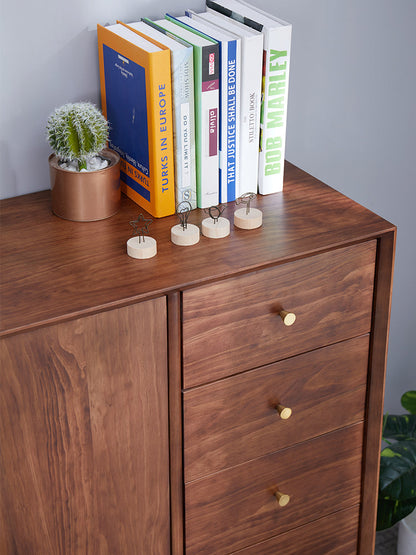 AUBREE HYATT Commode à tiroirs Chambre nordique Buffet américain en bois dur