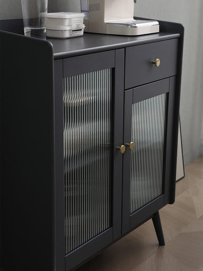 Buffet en bois massif scandinave Catalina MARRIOTT (4 couleurs, noyer, gris, noir, blanc) 