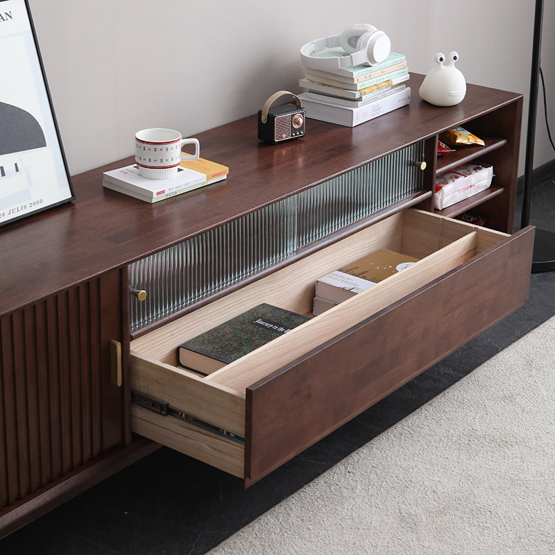 DANA SWEDEN Meuble TV scandinave en bois dur (3 tailles, 4 couleurs)