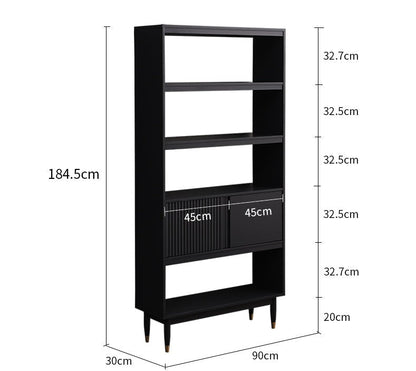 Bibliothèque ISABEL HYATT en bois massif nordique (2 tailles, 4 couleurs)