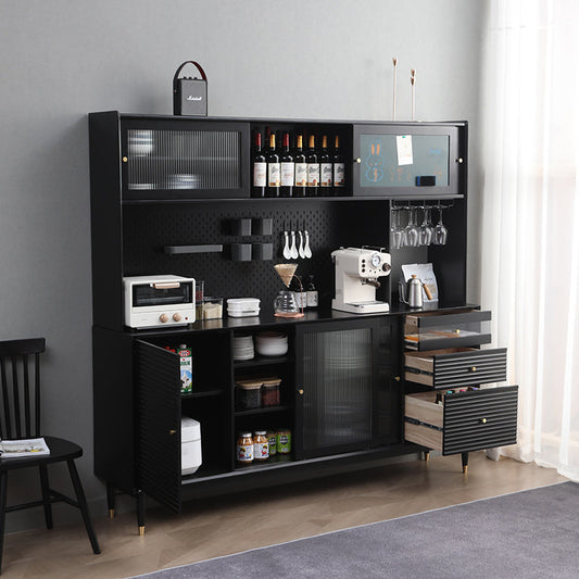 Buffet scandinave en bois massif ADALINE (3 couleurs, 3 tailles)