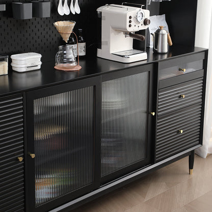 Buffet scandinave en bois massif ADALINE (3 couleurs, 3 tailles)