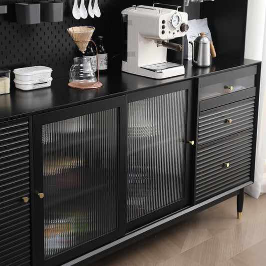 Buffet scandinave en bois massif ADALINE (3 couleurs, 3 tailles)