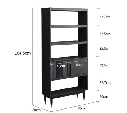 Bibliothèque ISABEL HYATT en bois massif nordique (2 tailles, 4 couleurs)