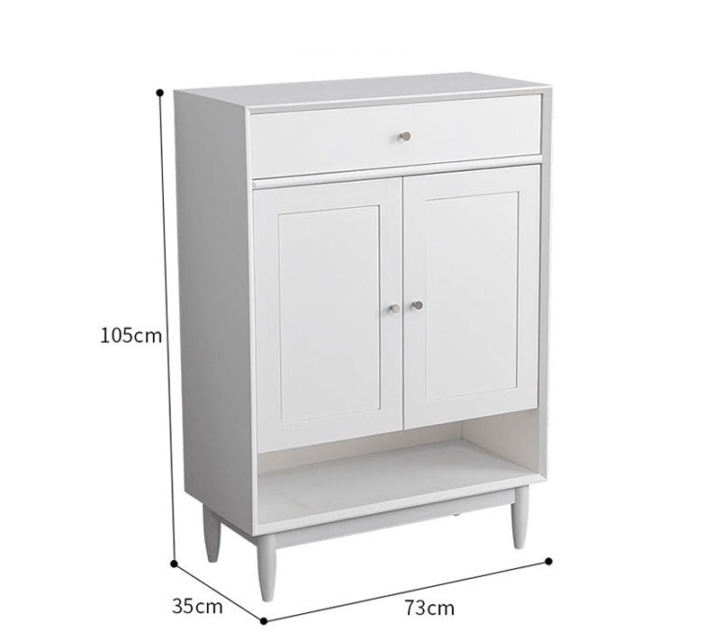 Elise SWEDEN Buffet Buffet en bois dur Meuble à chaussures scandinave en tissu 4 couleurs 2 tailles