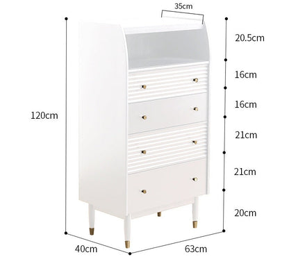 ISABELLE TOKYO Coiffeuse nordique avec miroir et style scandinave japonais (couleur noyer, noir, gris, blanc)