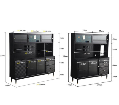 Buffet scandinave en bois massif ADALINE (3 couleurs, 3 tailles)