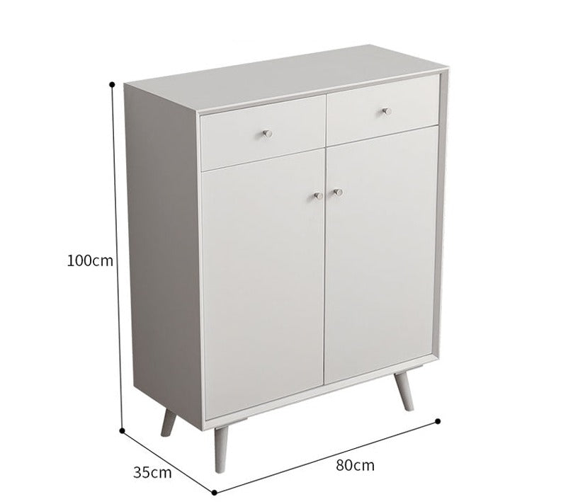 Meuble à chaussures Eileen SWEDEN en bois dur scandinave nordique, 4 couleurs et 4 tailles