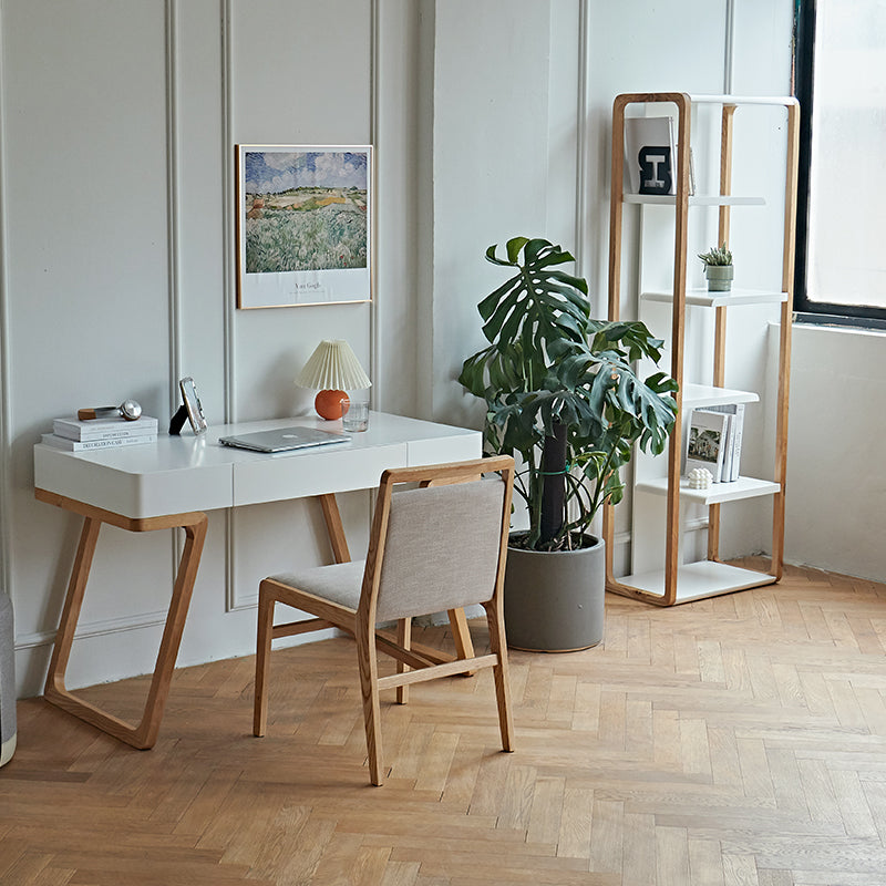 Bibliothèque en bois massif Lemington