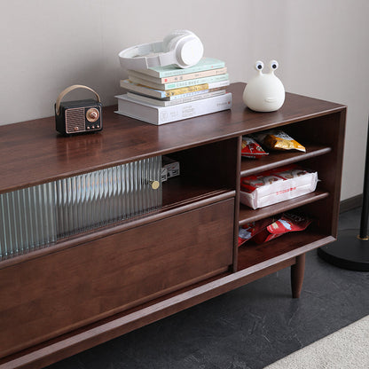 DANA SWEDEN Meuble TV scandinave en bois dur (3 tailles, 4 couleurs)