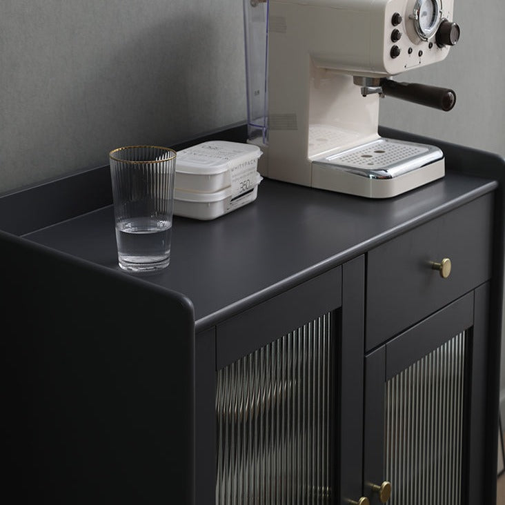 Buffet en bois massif scandinave Catalina MARRIOTT (4 couleurs, noyer, gris, noir, blanc) 