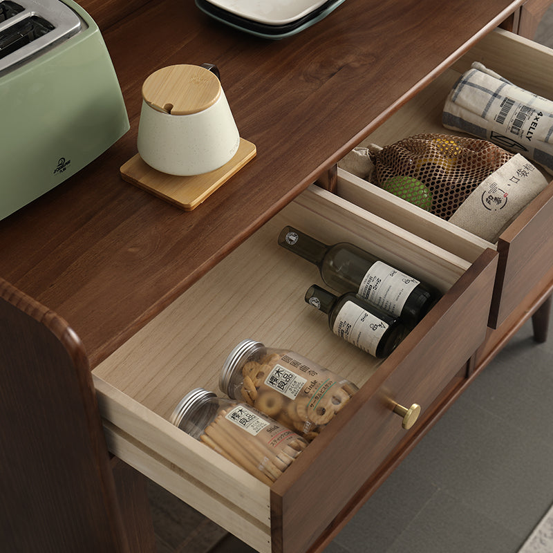 Vitrine en verre EASTON en bois de pin américain