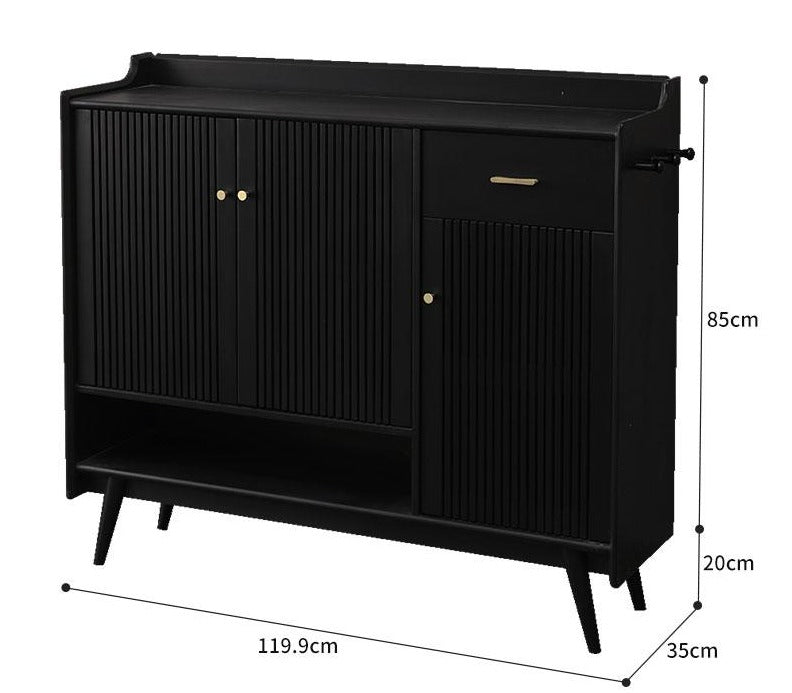 Buffet de rangement nordique Luis Buffet / Meuble à chaussures en bois massif 