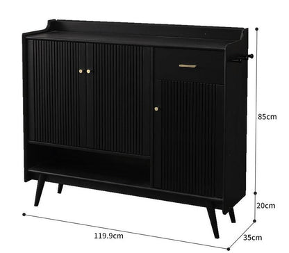 Buffet de rangement nordique Luis Buffet / Meuble à chaussures en bois massif 