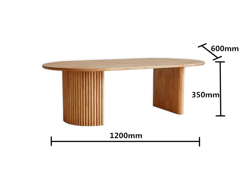 Lilah NEW YORK HILTON Table basse scandinave nordique en bois massif moderne