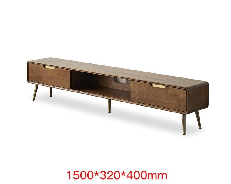 Table basse Lucas en bois massif de luxe nordique 