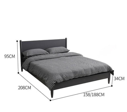 Lit contemporain LEON au design nordique élémentaire, 1,5/1,8 m, Queen/King Size