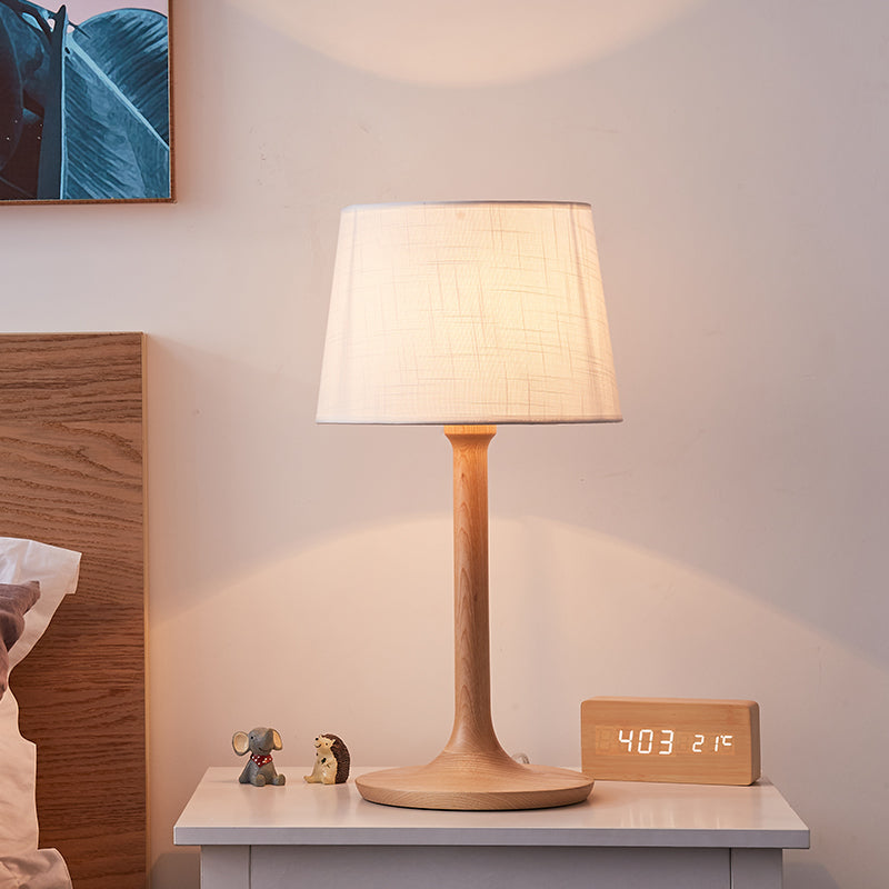 Lampe de table en bois massif Cheatham
