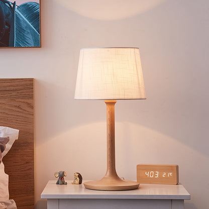 Lampe de table en bois massif Cheatham