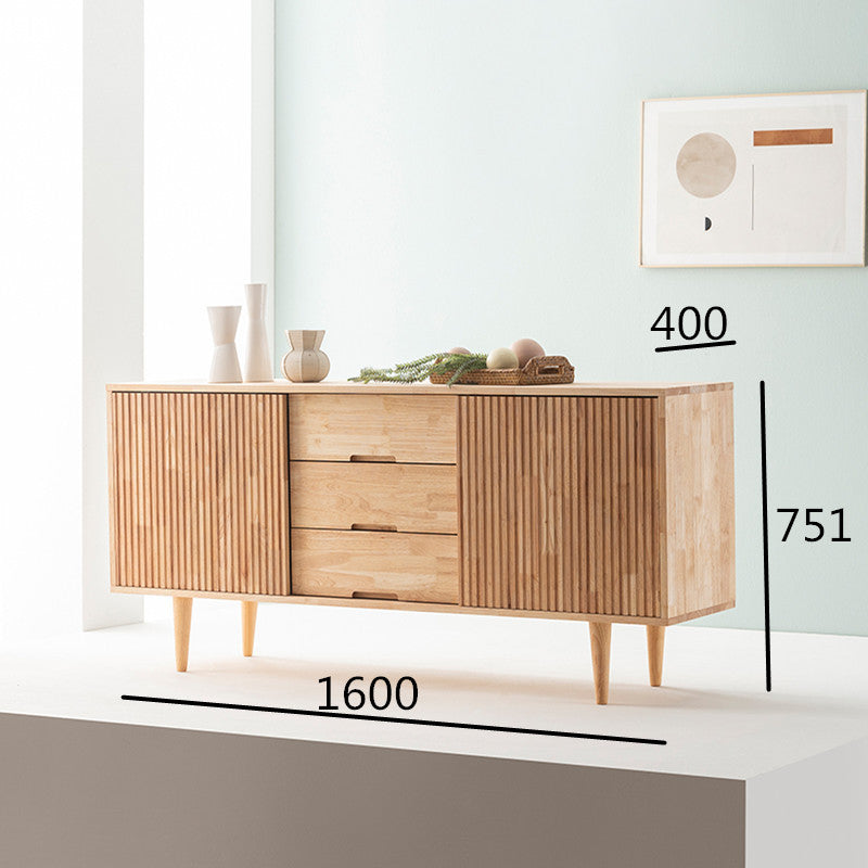 Buffet LOLA NEW YORK HILTON de style scandinave et nordique, tout en bois massif 