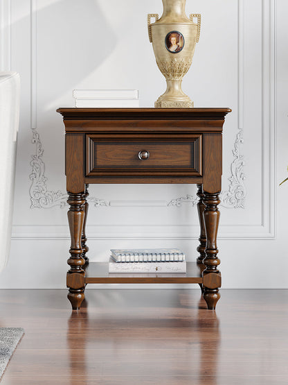 Lampe de chevet ALICE SHERATON, table d'appoint, meuble de conception allemande