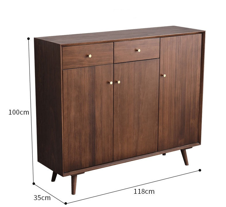 Meuble à chaussures Eileen SWEDEN en bois dur scandinave nordique, 4 couleurs et 4 tailles