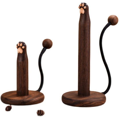 Porte-essuie-tout en forme de patte de chat