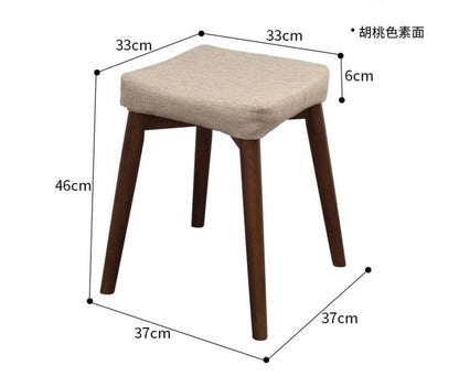 Tabouret coussin JAXON Table à manger et coiffeuse en bois massif 