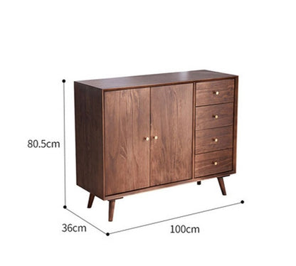 Buffet commode ALAYNA SWEDEN simple et moderne en bois massif