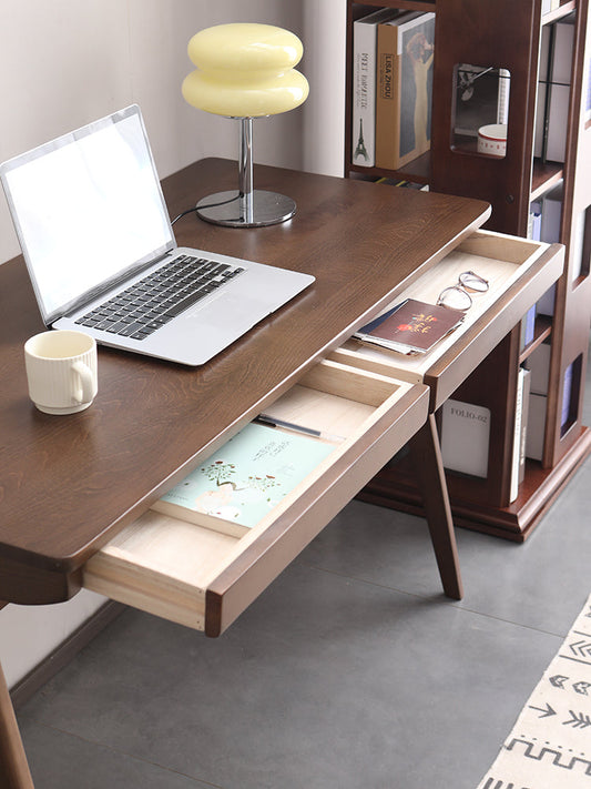 Bureau Juliana Kyoto Japonais Scandinave Bois Massif 