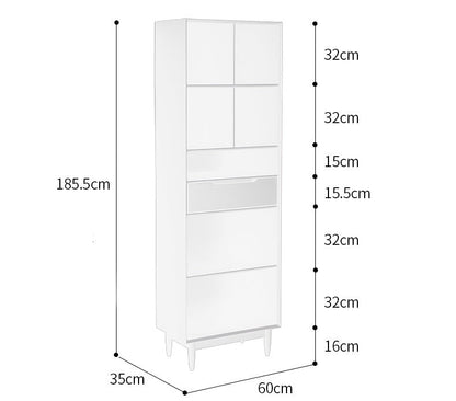 KAILANI TOKYO HILTON Bibliothèque japonaise scandinave en bois massif (4 couleurs, 3 tailles)
