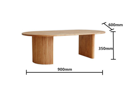 Lilah NEW YORK HILTON Table basse scandinave nordique en bois massif moderne