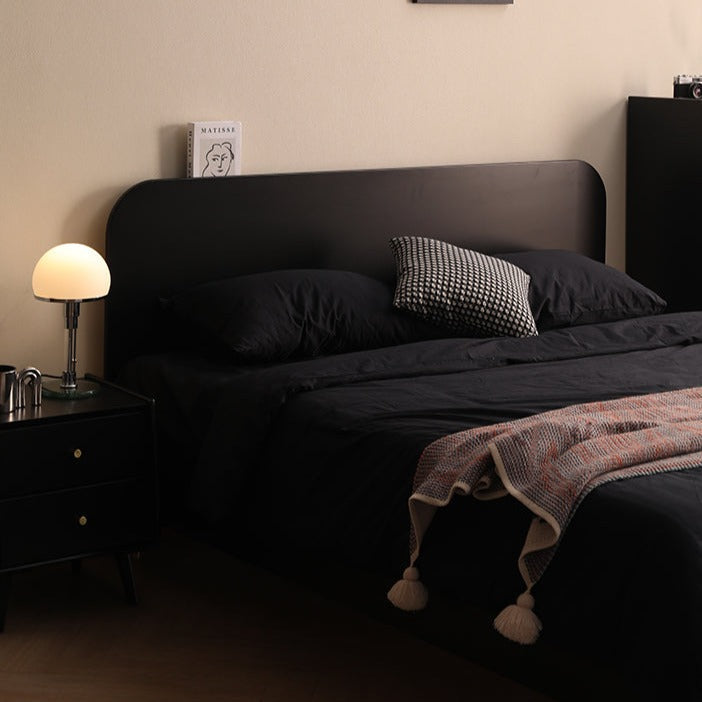 Lit Anastasia HYATT scandinave nordique en bois massif pur pour chambre à coucher (2 tailles, 4 couleurs)
