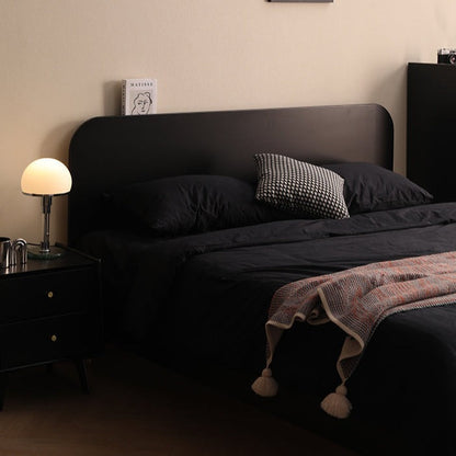 Lit Anastasia HYATT scandinave nordique en bois massif pur pour chambre à coucher (2 tailles, 4 couleurs)