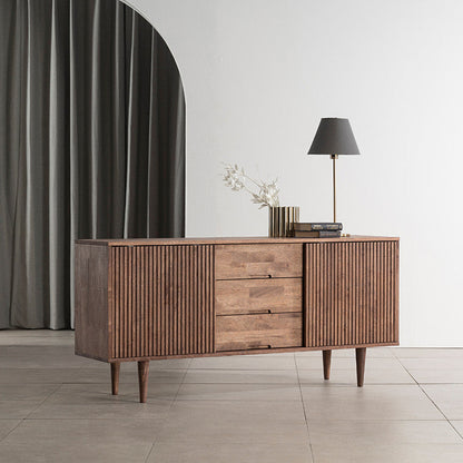 Buffet LOLA NEW YORK HILTON de style scandinave et nordique, tout en bois massif 