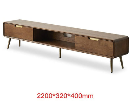 Table basse Lucas en bois massif de luxe nordique 