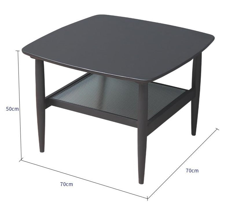 Table basse Harrison en bois massif pour salon