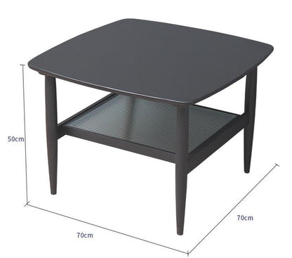 Table basse Harrison en bois massif pour salon