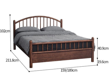 Lit classique minimaliste CAMERON 1,2/1,5/1,8 m Super Single / Queen / King Size