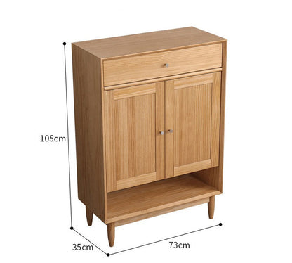 Elise SWEDEN Buffet Buffet en bois dur Meuble à chaussures scandinave en tissu 4 couleurs 2 tailles