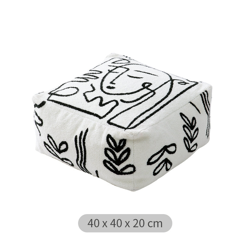 Pouf rond de sol Gaven