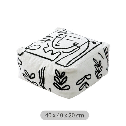 Pouf rond de sol Gaven