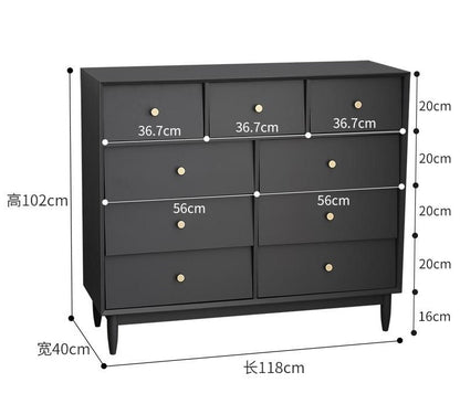 Grande commode minimaliste à tiroirs ADRIAN 