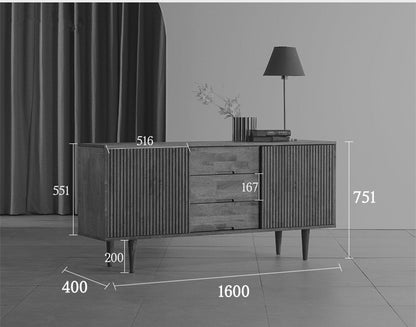 Buffet LOLA NEW YORK HILTON de style scandinave et nordique, tout en bois massif 