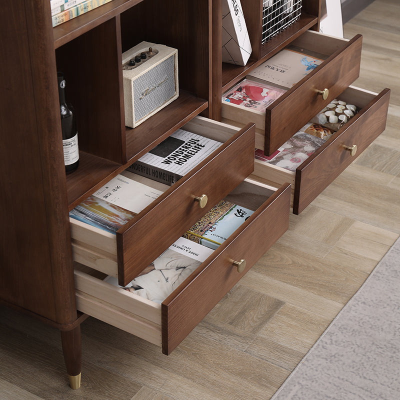 Bibliothèque classique moderne ANGEL en bois de pin 